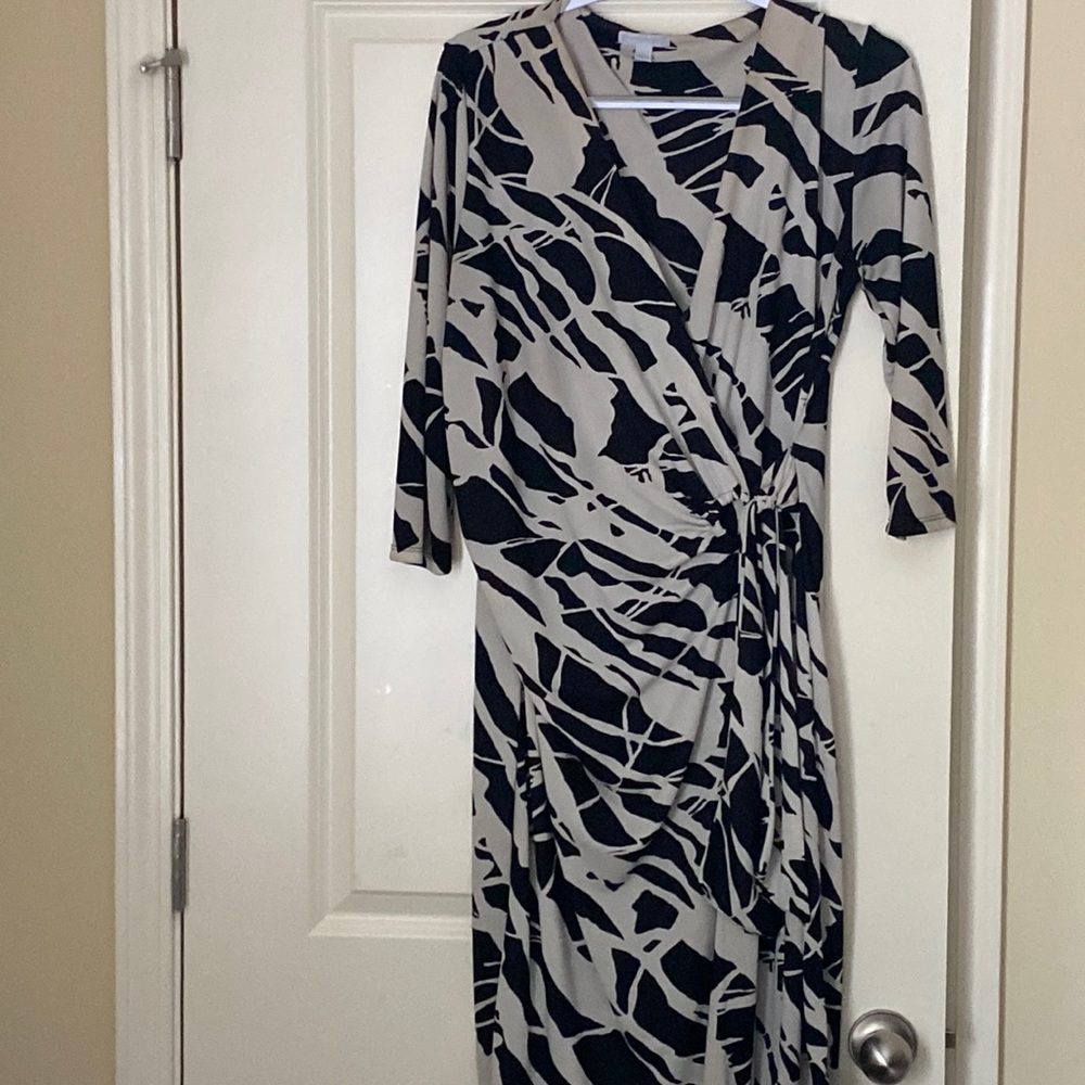 Mock wrap dress is a tried and true.